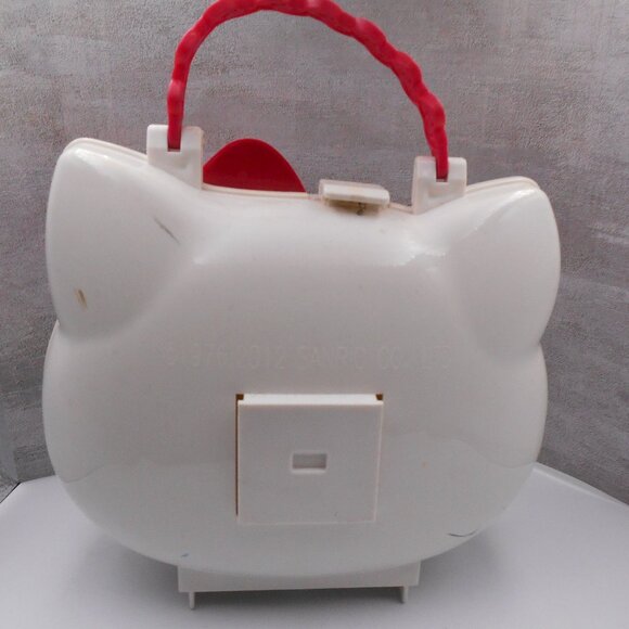 HELLO KITTY COLLECTIBLE SANRIO 2012 PLASTIC HAND PURSE CASE LIGHTS UP!! TOY - Picture 4 of 15